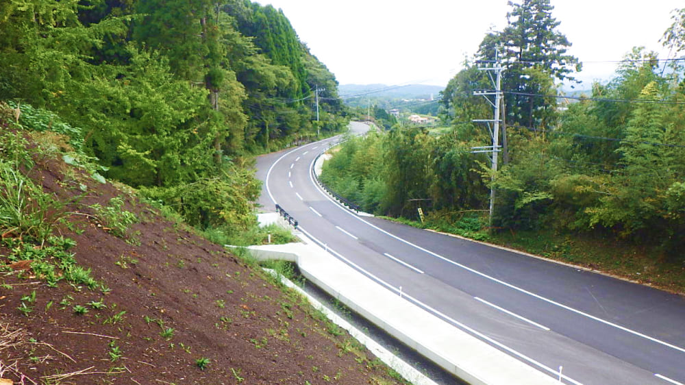 道路改良工事の写真