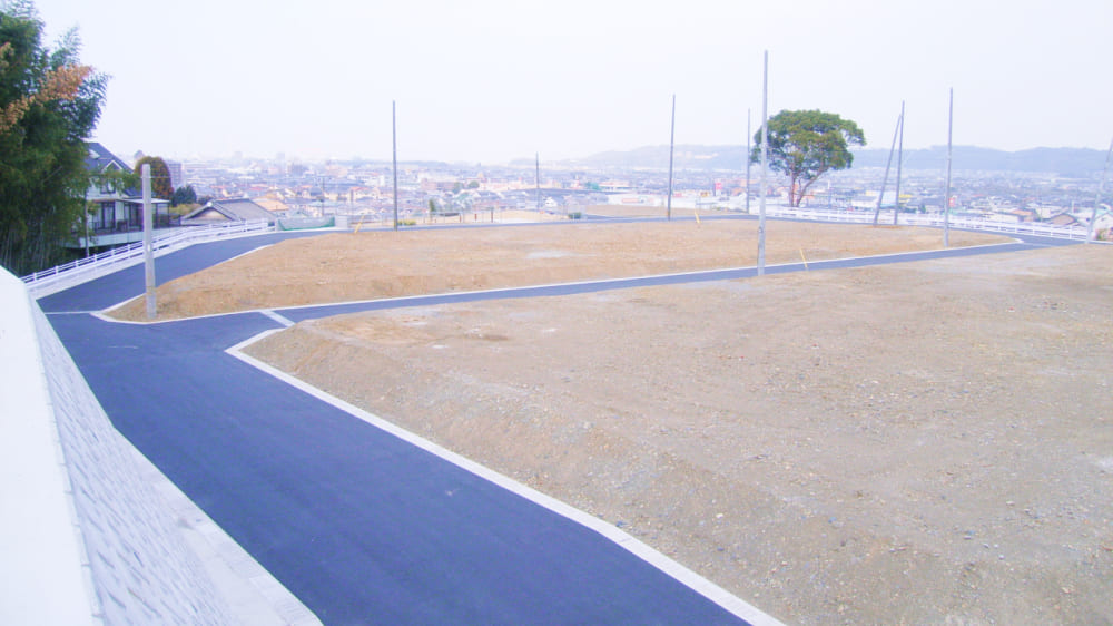 道路改良工事の写真